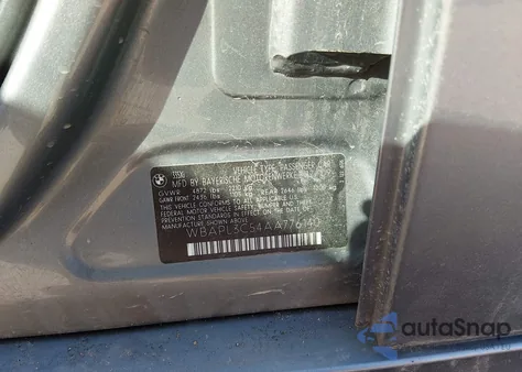 2010 BMW 335I xDrive from USA, damaged, VIN WBAPL3C54AA776140